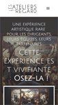 Mobile Screenshot of lesateliersduregard.fr